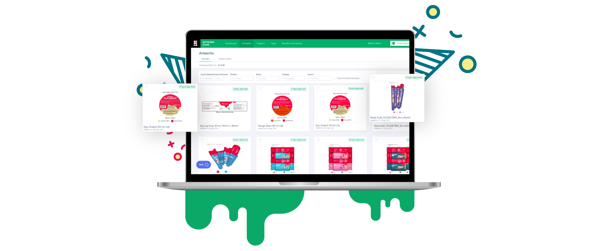 ice cream brand artwork management case study