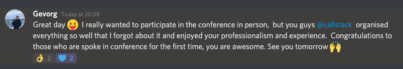 screenshot with happy user's opinion