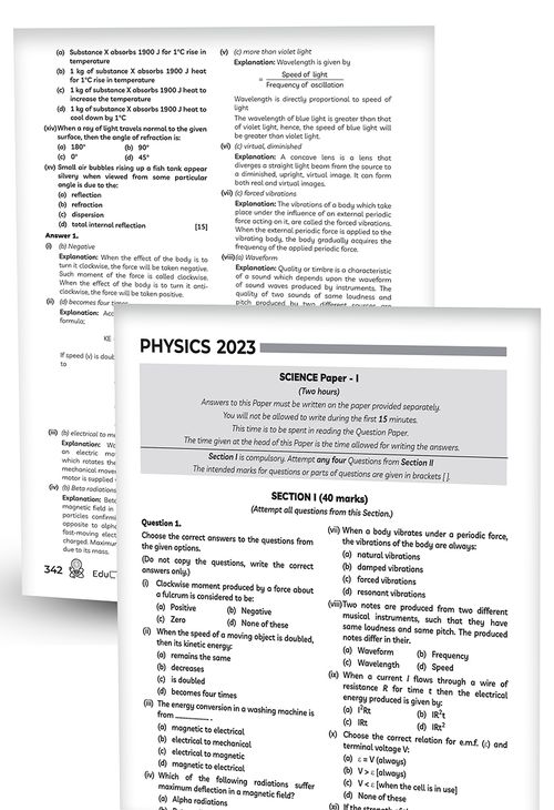 Educart ICSE 10 Years Solved Papers Book Class 10 202324 For 2024 Exams