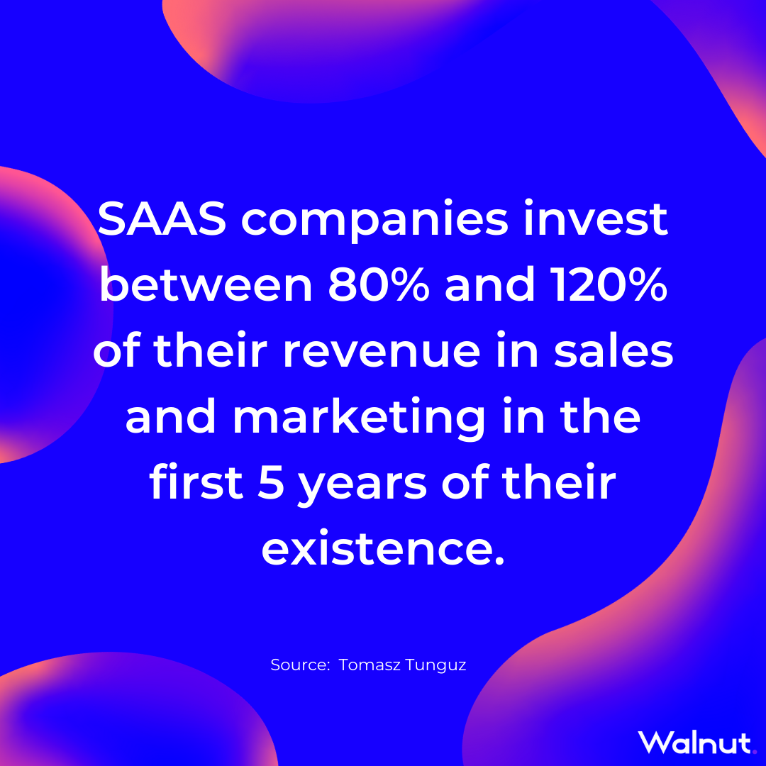 Sales Stats: SaaS companies marketing investment