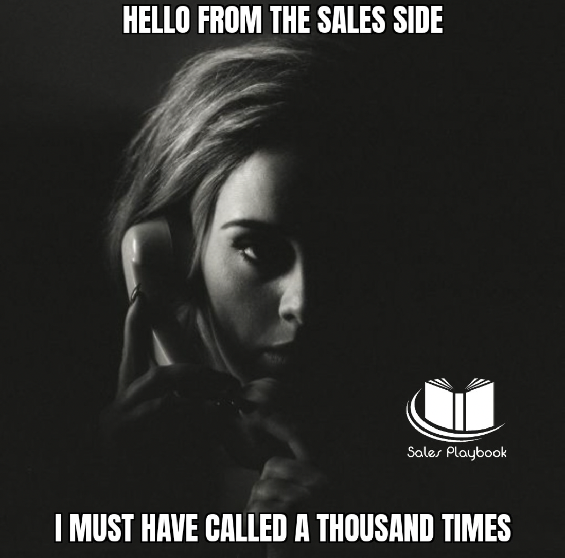 Meme sales: Calling clients - Adele