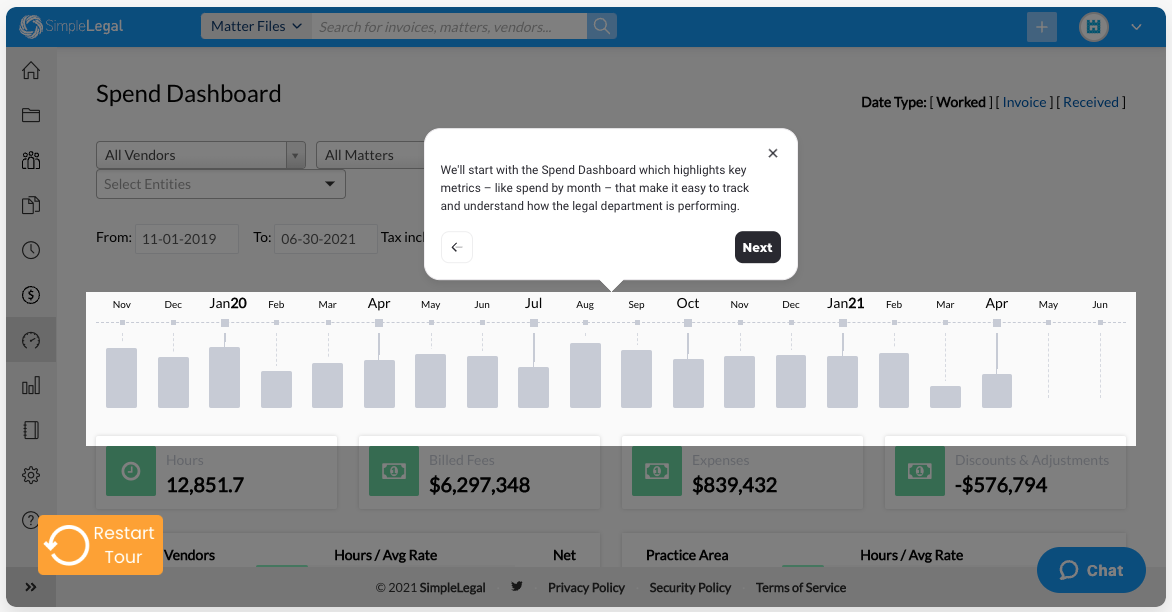 product walkthrough screenshot simplelegal