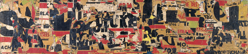 Raymond Hains and Jacques Villegleé, Ach Alma Manetro, 1949