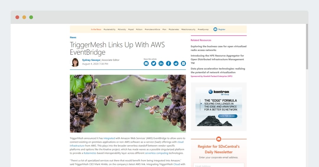 Triggermesh Links Up with Amazon EventBridge
