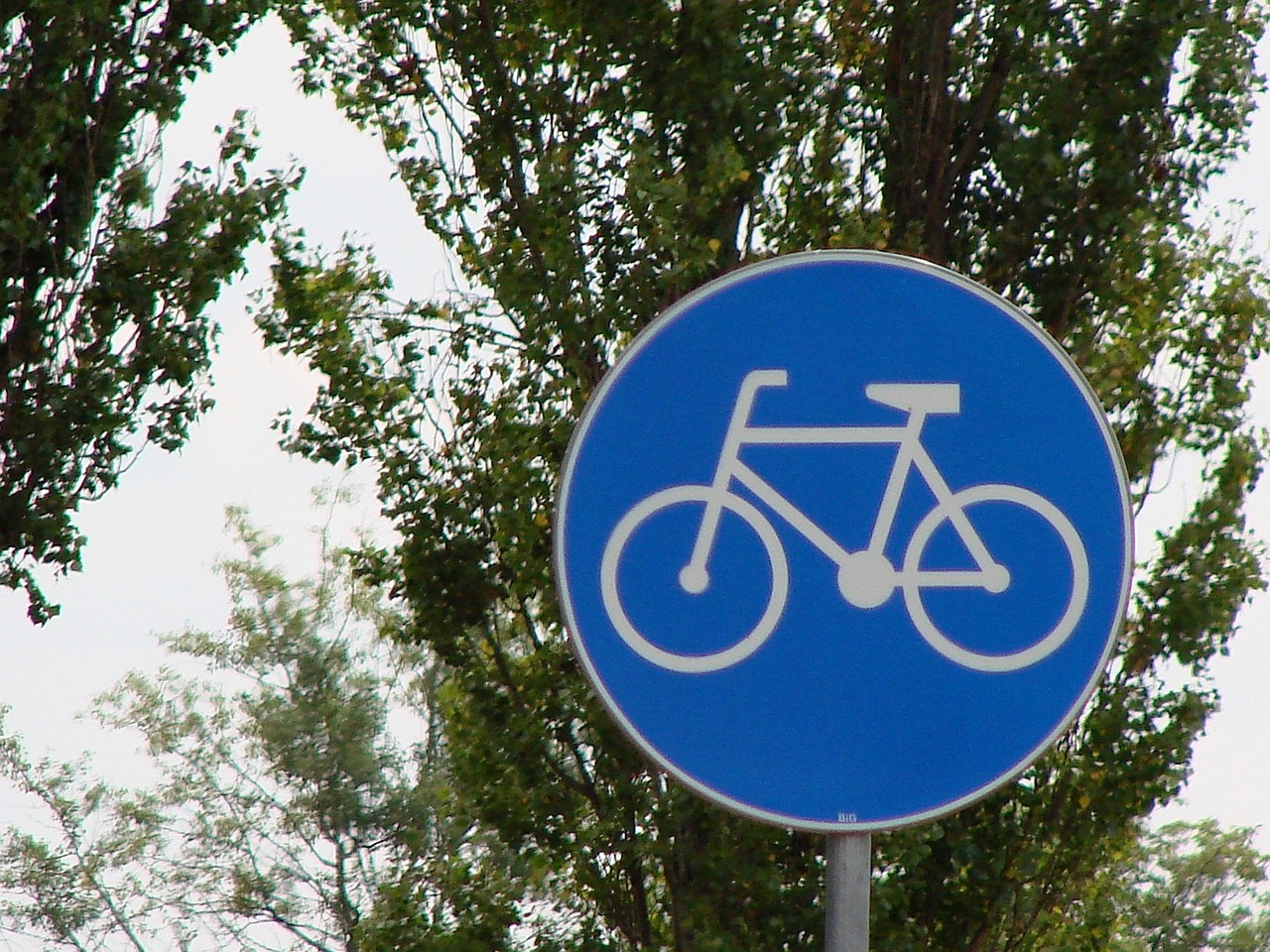 panneau de signalisation piste cyclable