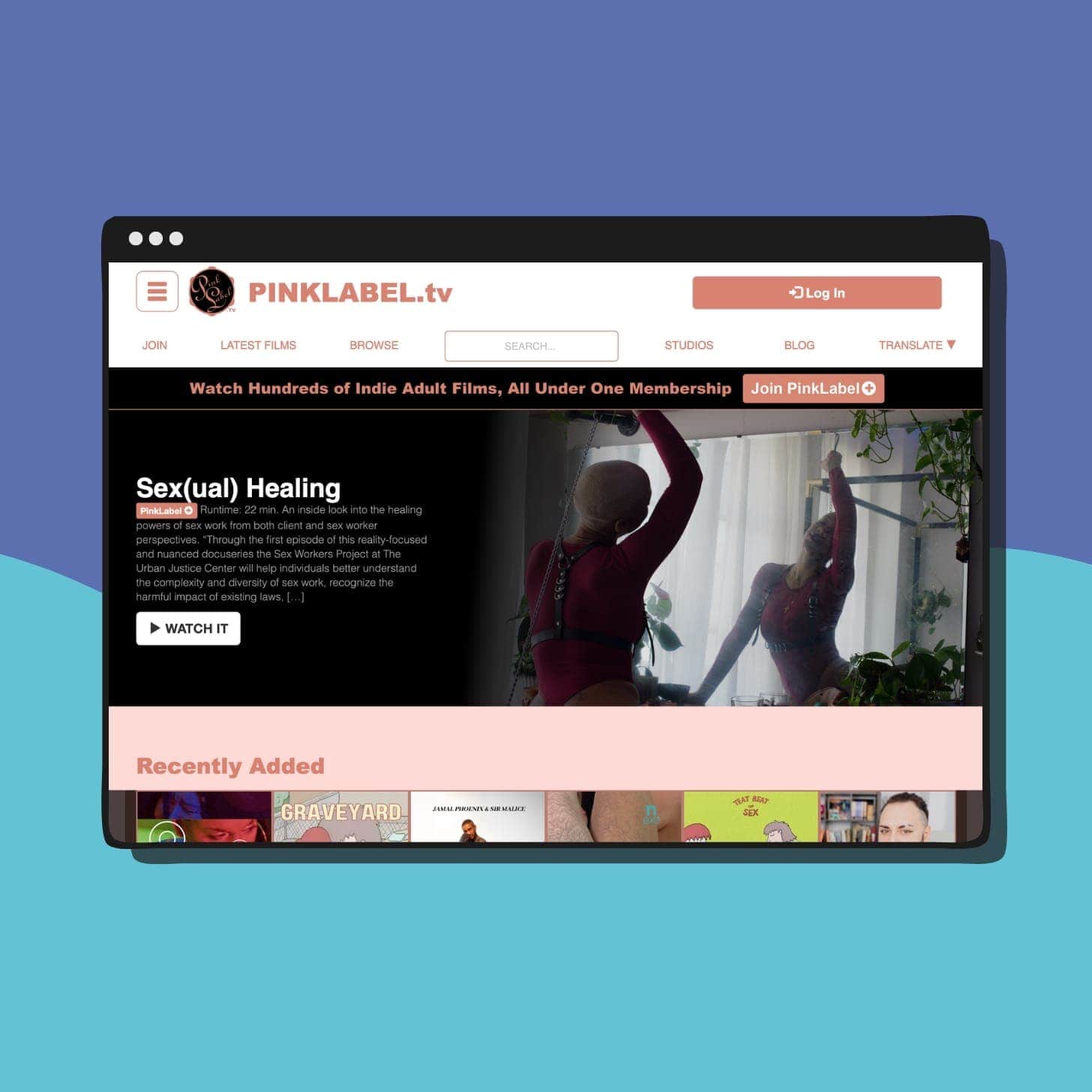 PINKLABEL.tv Watch hundreds of indie adult films, all under one membership.