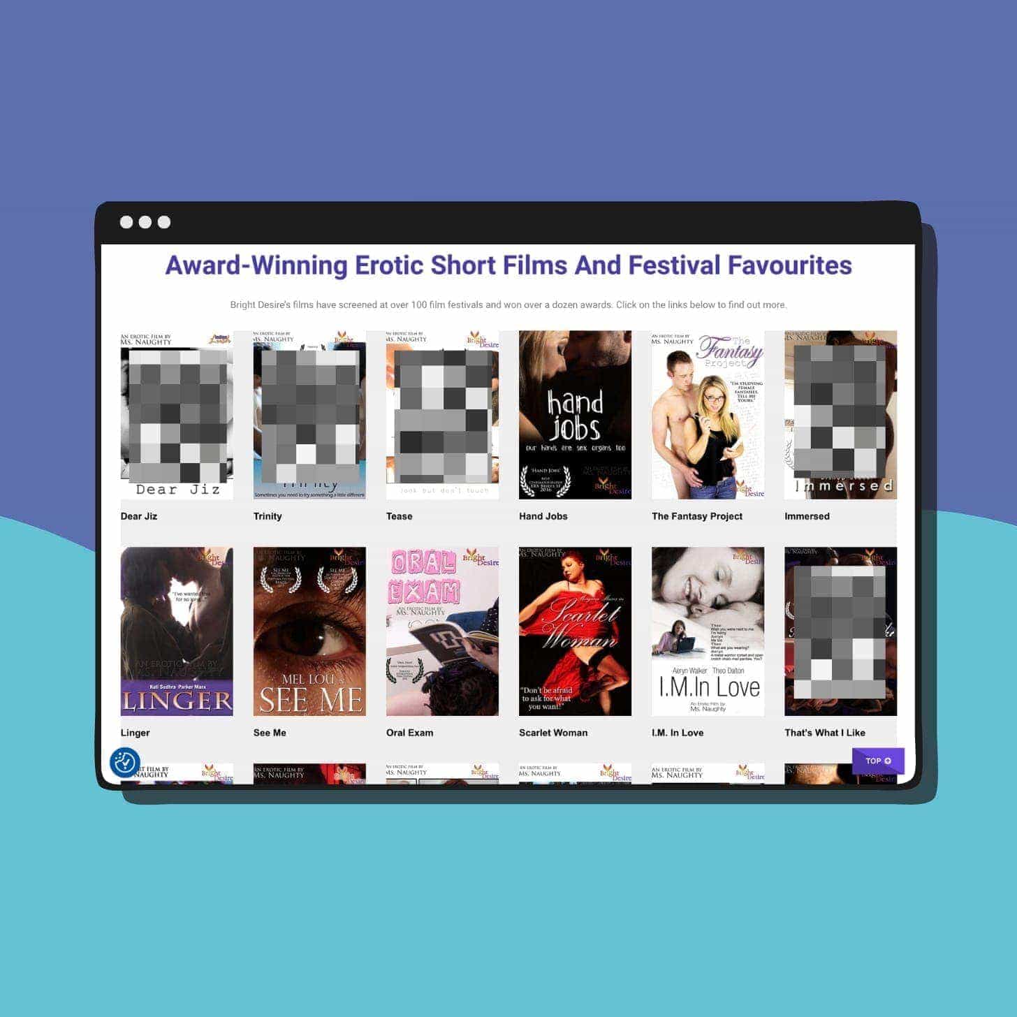 Bright Desire: Award-winning erotic short films and festival favourites - Bright Desire's films have screened at over 100 film festivals and won over a dozen awards. Click on the links below to find out more.