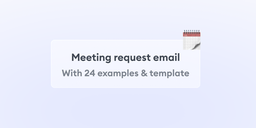 Meeting request email — 24 examples and templates