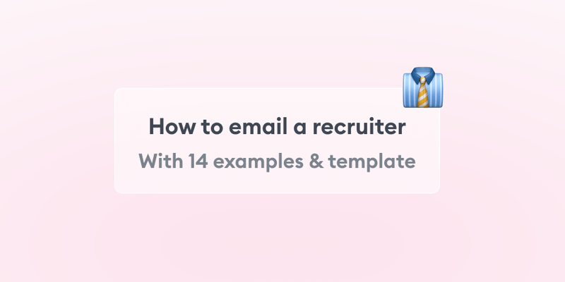 Email to recruiter 14 examples and template Email to recruiter 14 examples and template