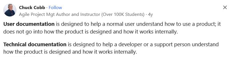 Technical Documentation vs User Documentation - Archbee