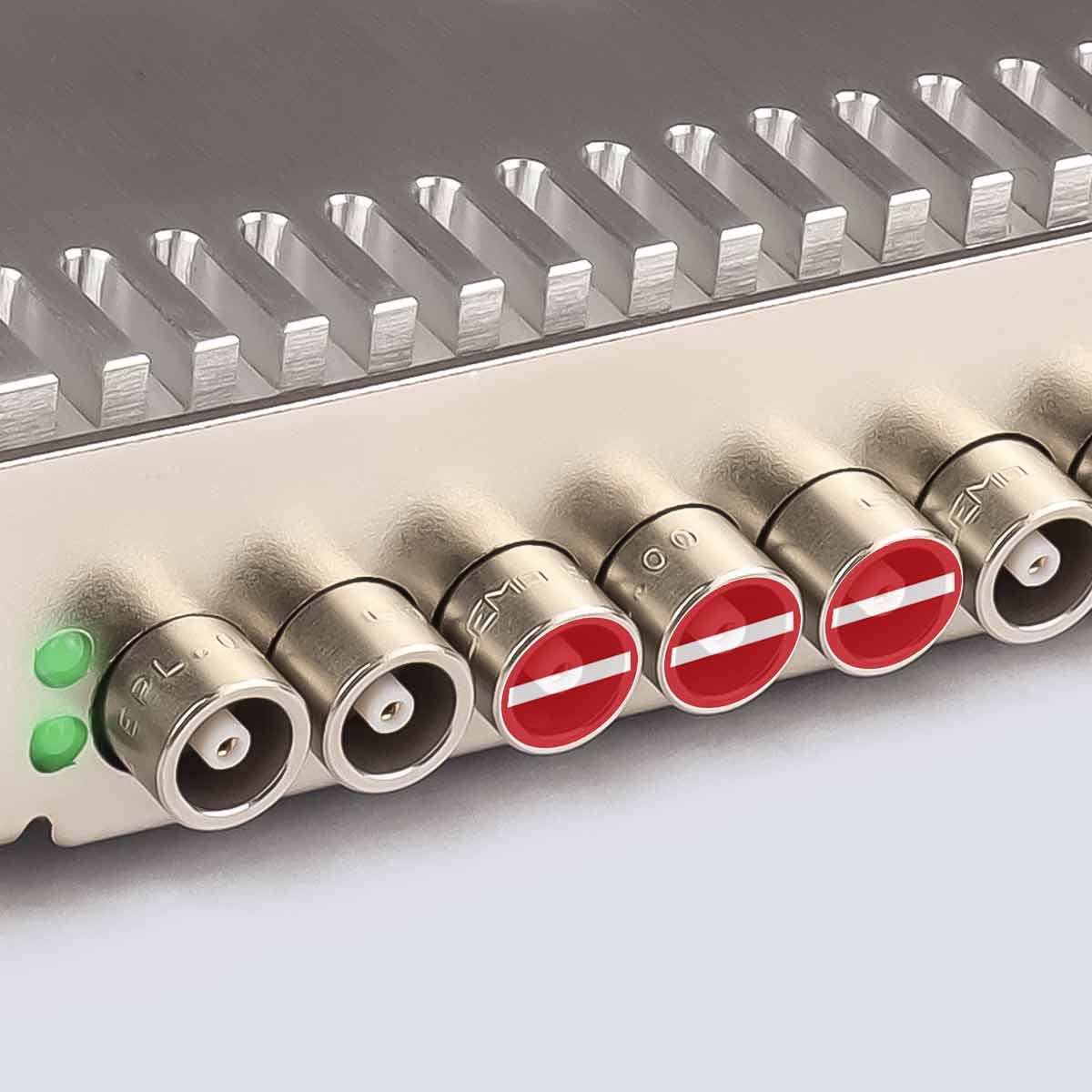 You can block inputs from being measured for a certain period of time relative to other input pulses. This reduces buffering requirements and CPU load.