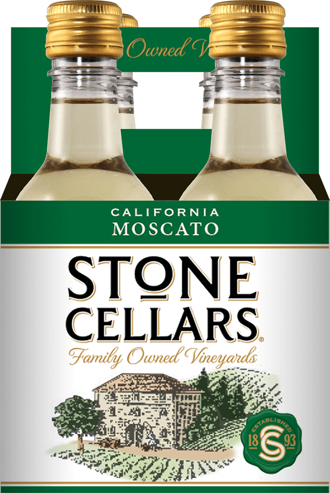 Stone Cellars Moscato 4 bottle wine pack front view