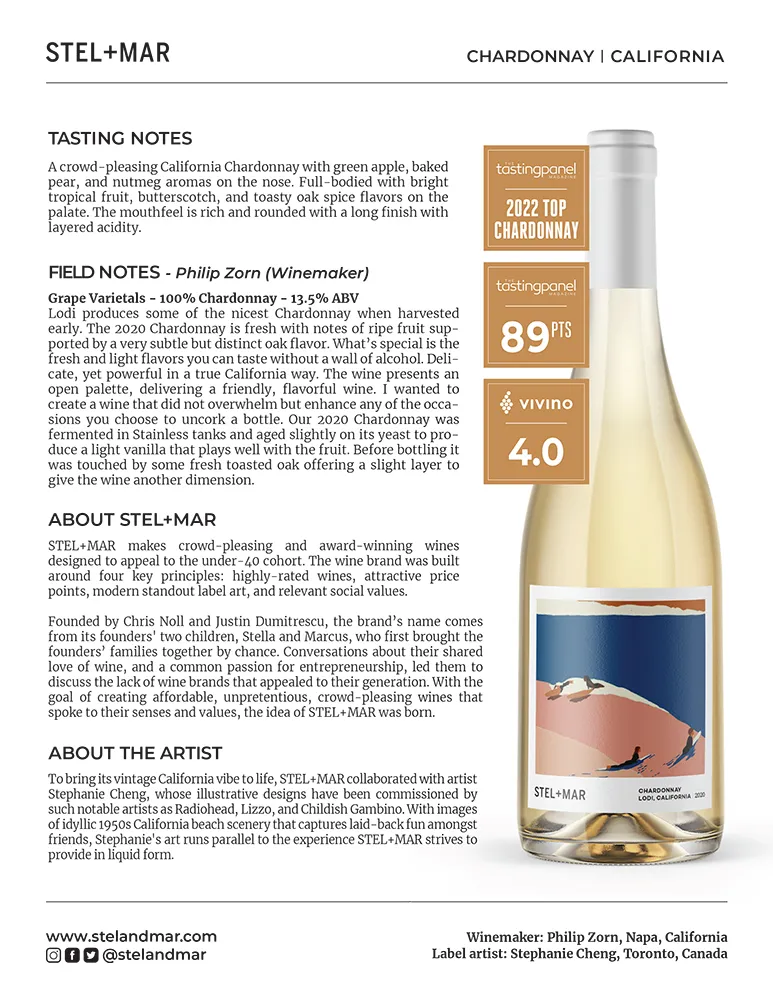 Chardonnay Sell Sheet Preview