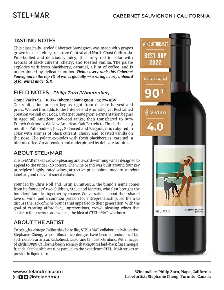 Cabernet Sauvignon Sell Sheet Preview