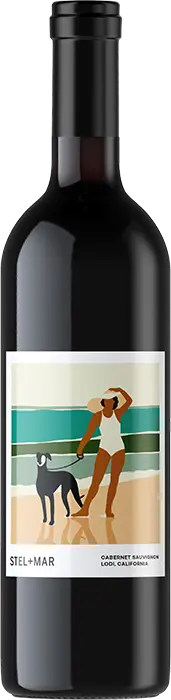 A bottle of Cabernet Sauvignon wine