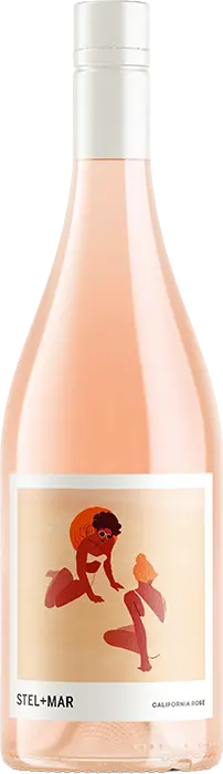 A bottle of Rosé wine