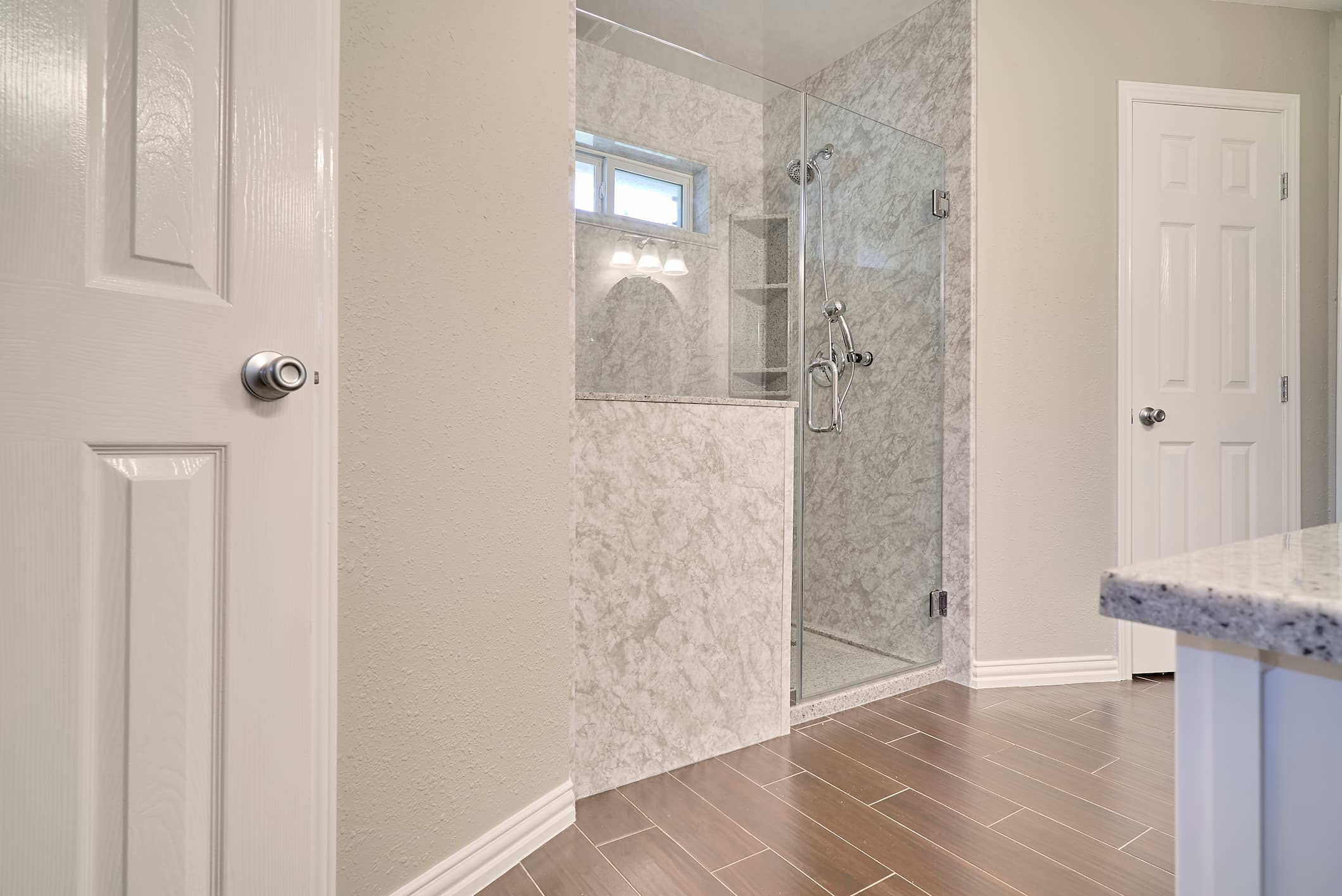 A before picture of a bathroom we remodeled in Spring TX.