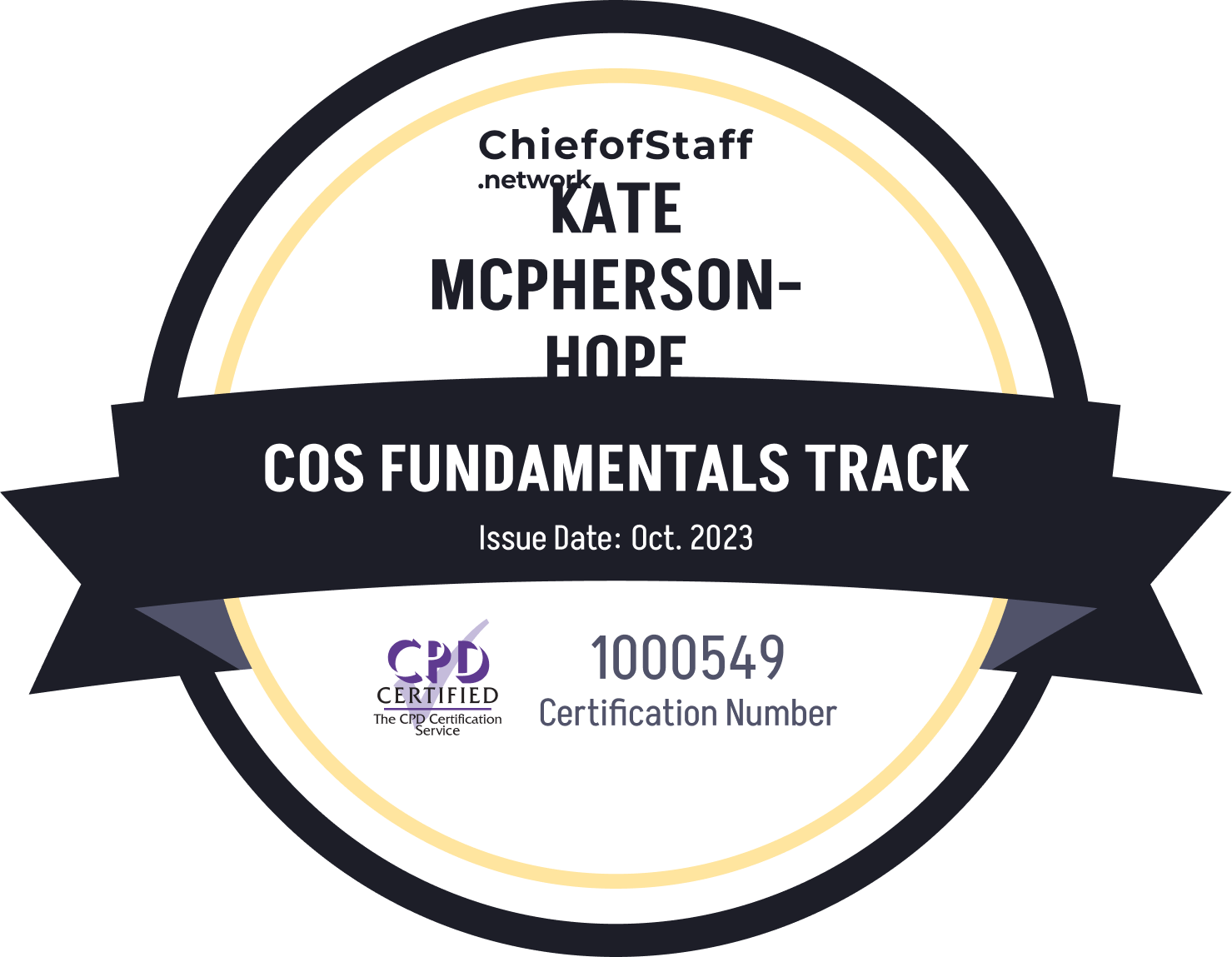 Kate McPhersonHope Chief of Staff Network Alumni