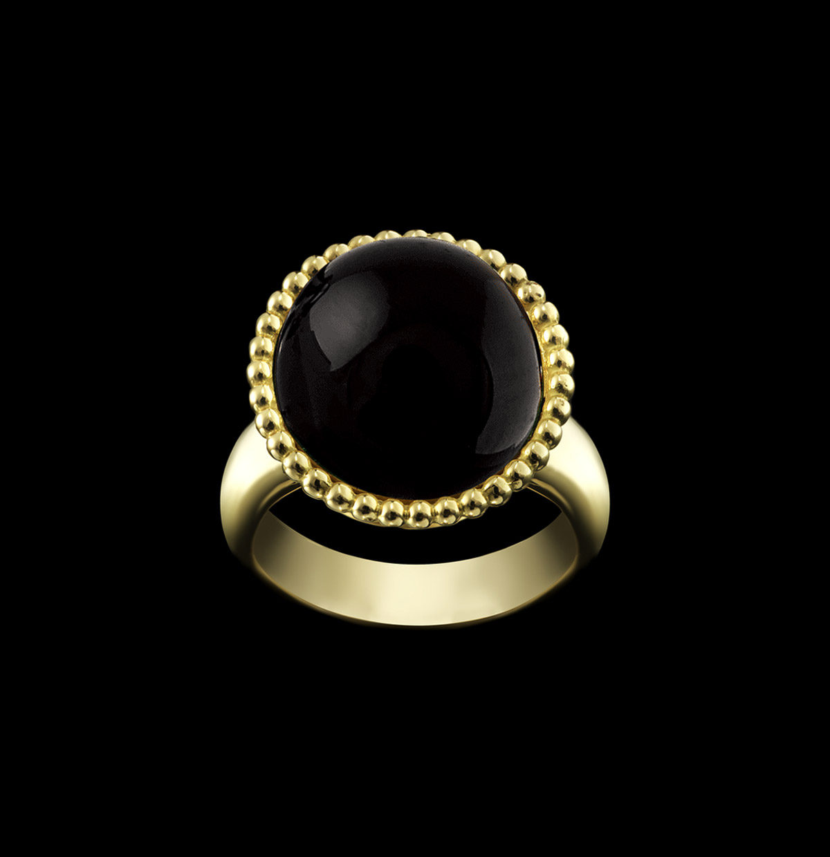 Onyx Gold Ring