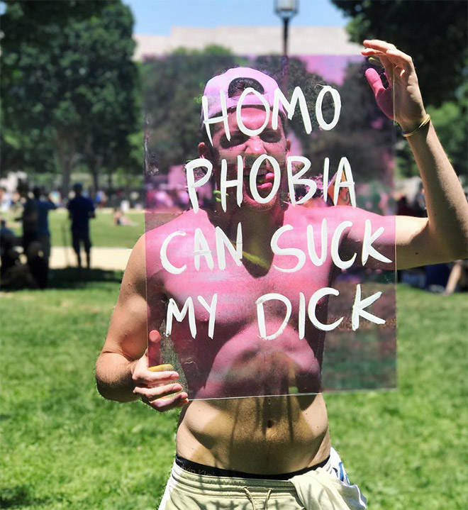 homophobia can suck my dick
