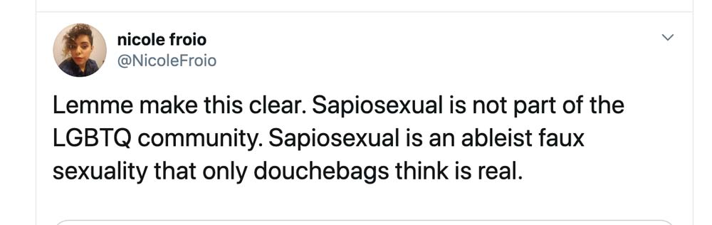 SAPIOSEXUAL TWEET