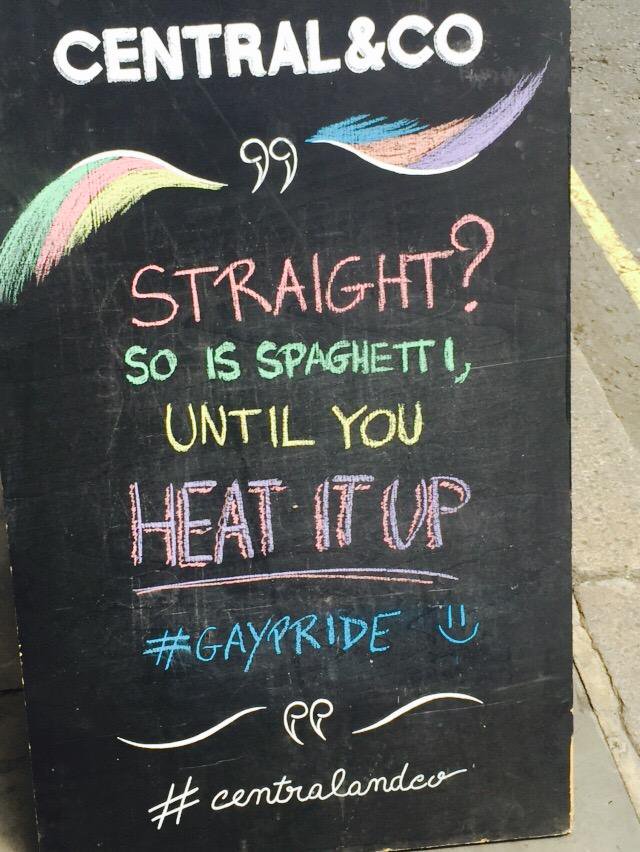 straight, so is spaghetti sign