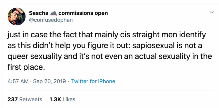 SAPIOSEXUAL TWEET