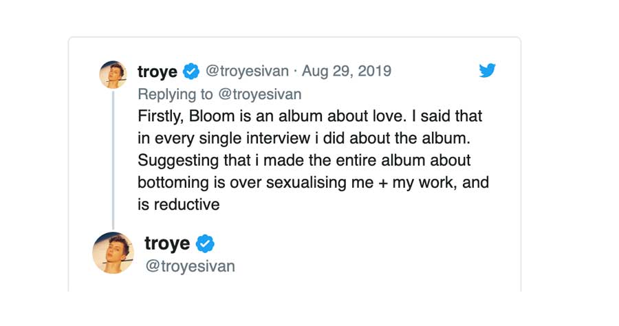 TROYE SIVAN TWEET 2