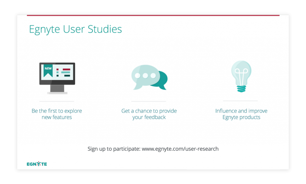 Scalable User Research Recruitment - Egnyte Blog