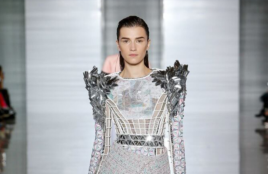Irina Duranovic Leaded the Defile at the Balmain Fashion Show