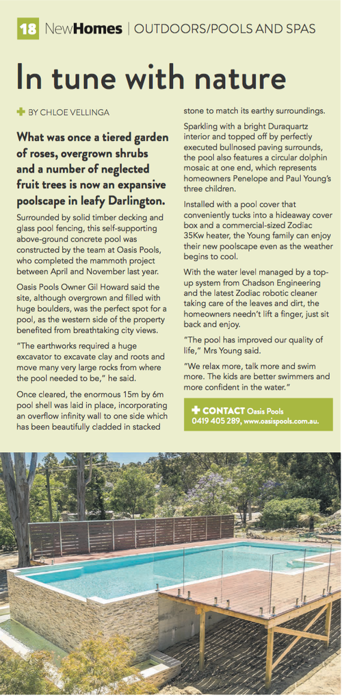 Darlington Infinity Pool Oasis Pools