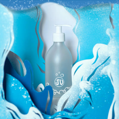 Bouteille en verre JU a reutiliser