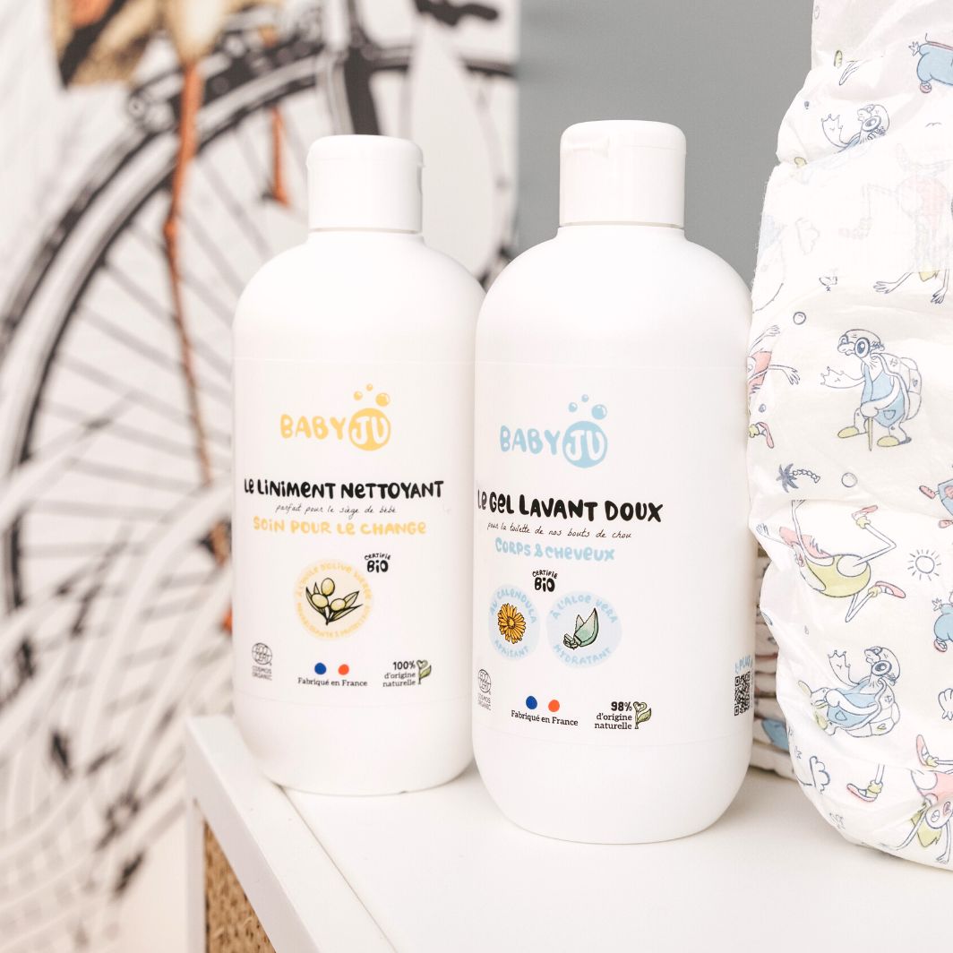 Liniment et gel lavant Baby JU