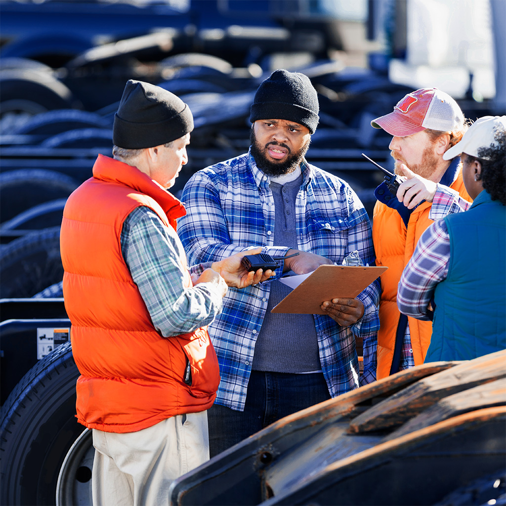 frieght dispatch services employees talking