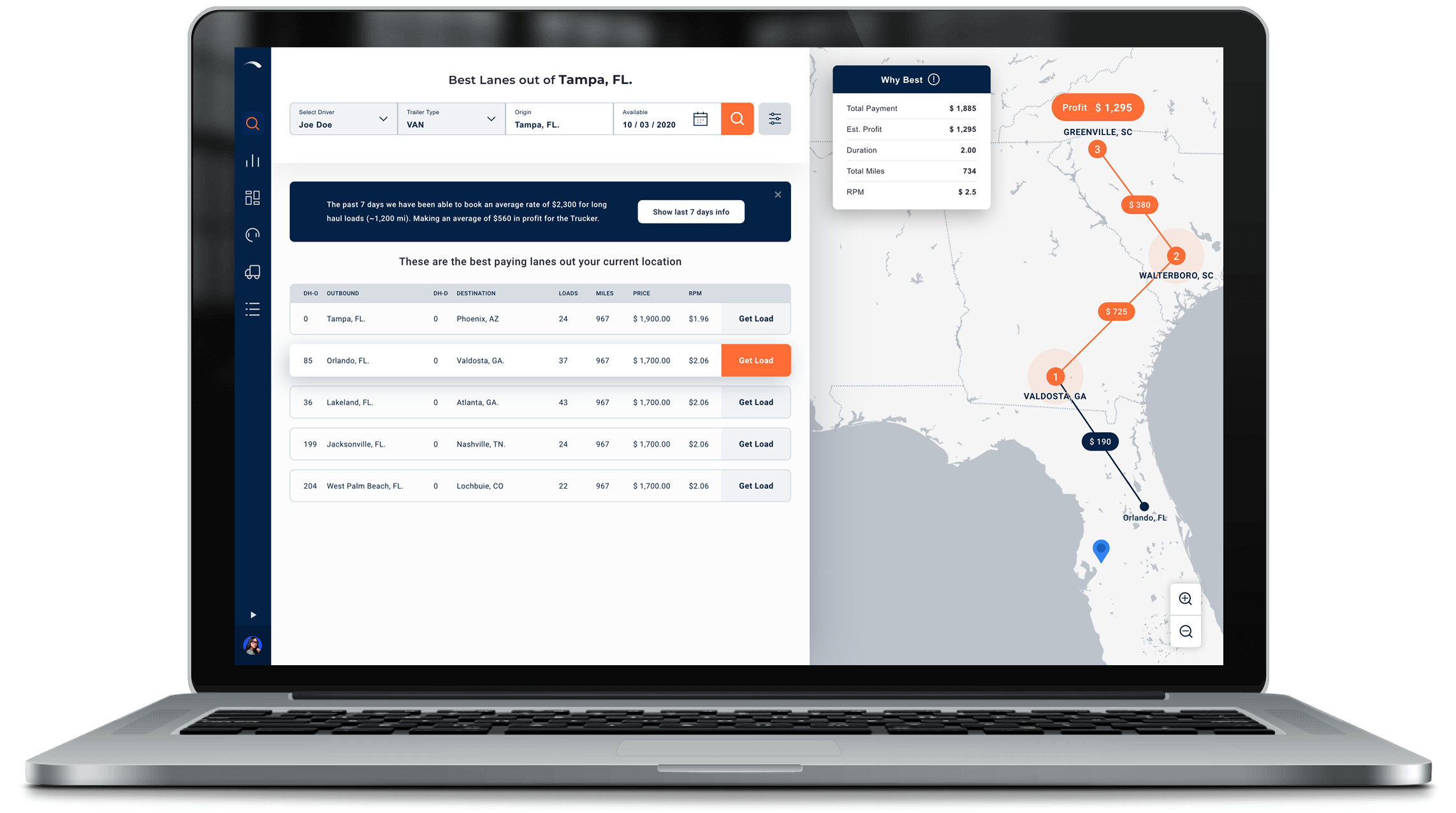 freight dispatch services booking loads system