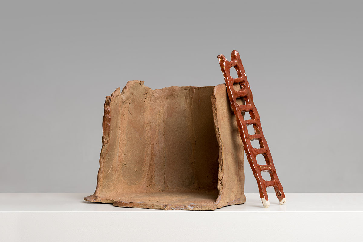 simone fattal, hubert winter gallery, vienna, austria, contemporary sculpture, ceramics