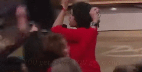 Oprah "You get a car!" gif