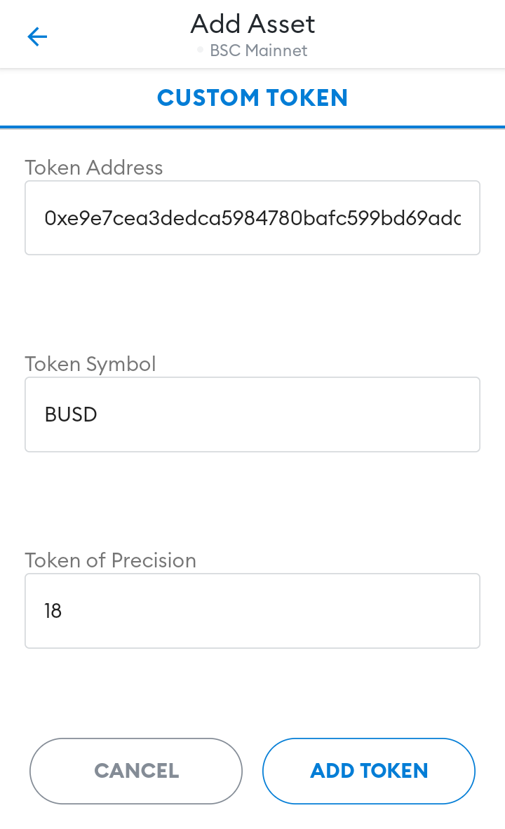 adding holo hot token to metamask