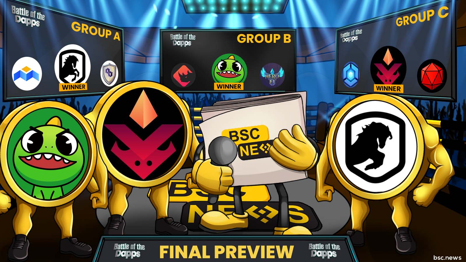 Battle of the Dapps Finale Fight Card
