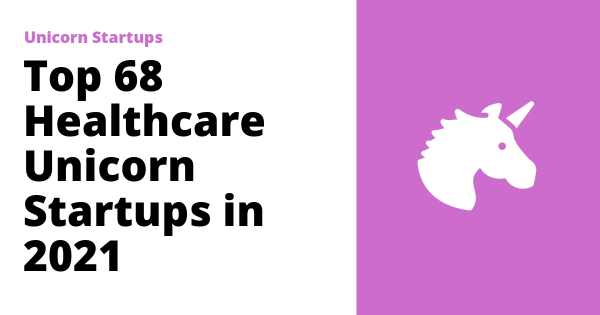Top 68 Healthcare Unicorn Startups in 2021