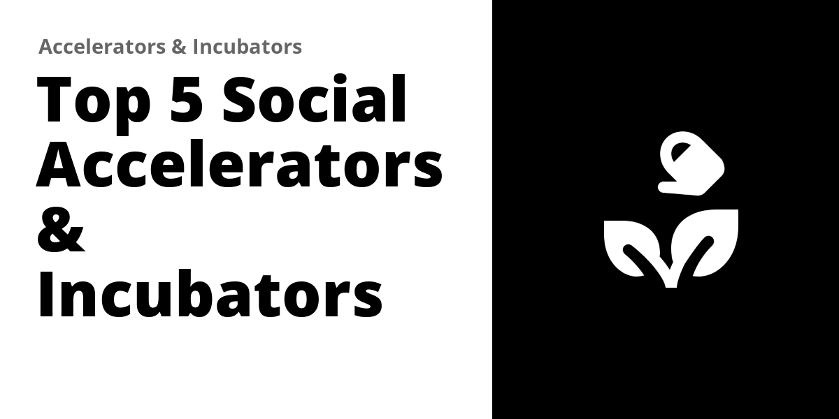 Top 5 Social Accelerators and Incubators