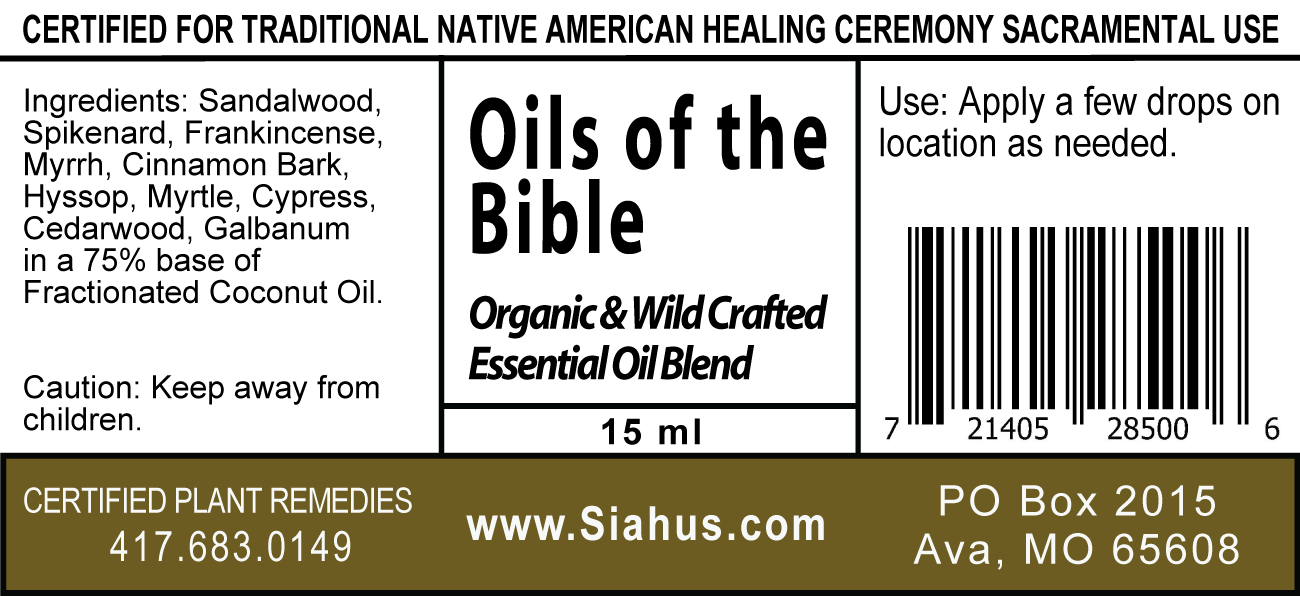 Oils of the Bible