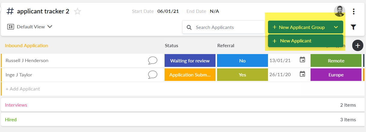 Add new items at your desired position in Anywhere