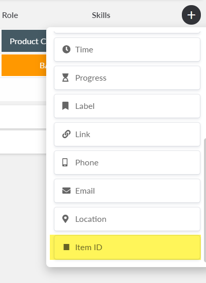 Add new ID column in Anywhere to see unique ID of the item