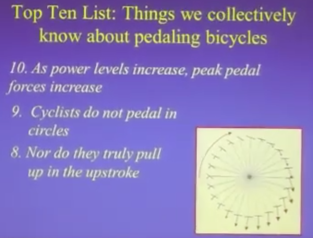 Cyclist do not pull in cirles nor do they truly pull up in the upstroke