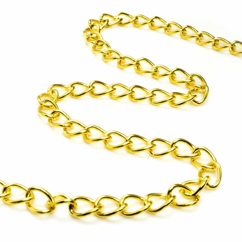 Twist Curb Chain 5mm x 3.5mm x 1m AJS