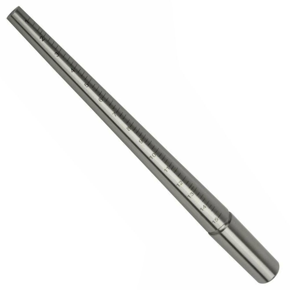 Ring Mandrel With Markings, Ungrooved Sizes 115 AJS
