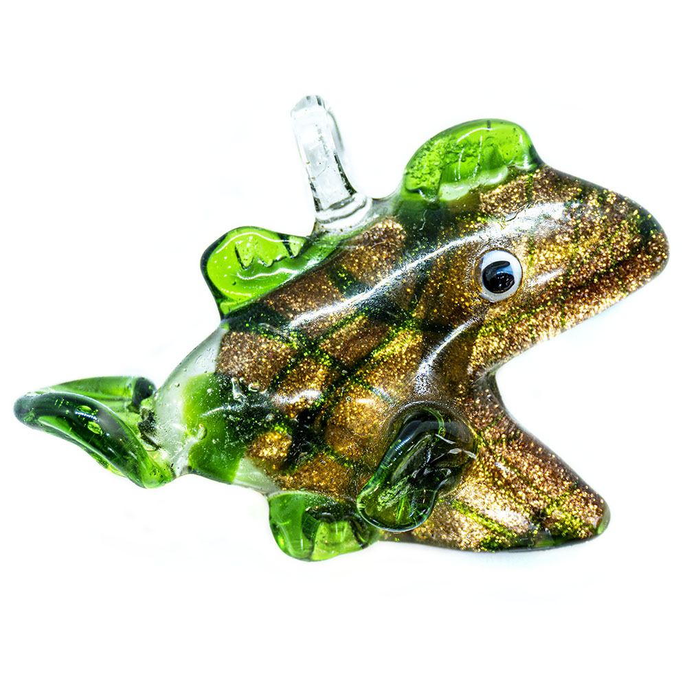 Murano Glass Fish Pendant 55mm x 40mm AJS