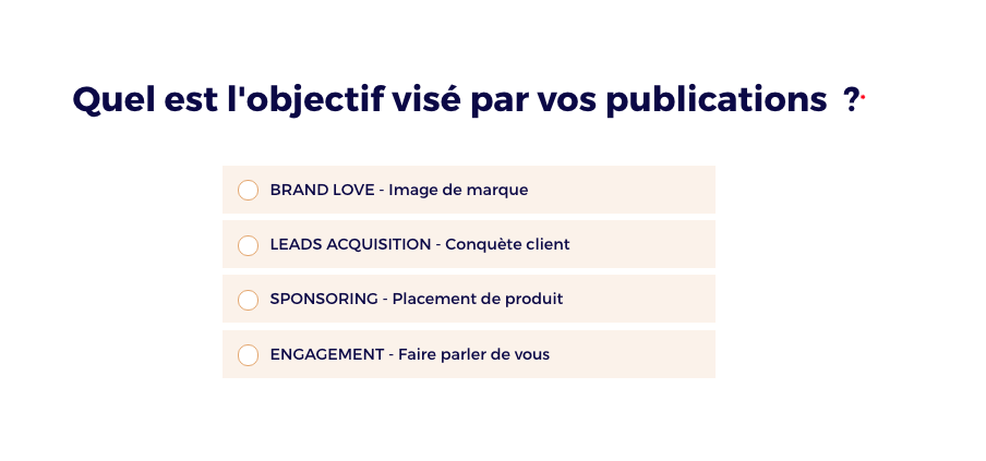 brief marketing d'influence