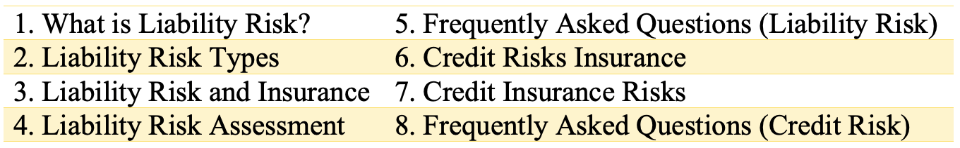 Credit and Liability Risks